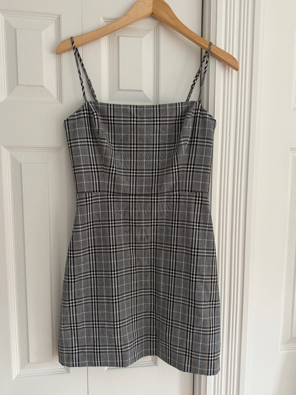 Wilfred by Aritzia Plaid Strappy Mini Dress – Size S
